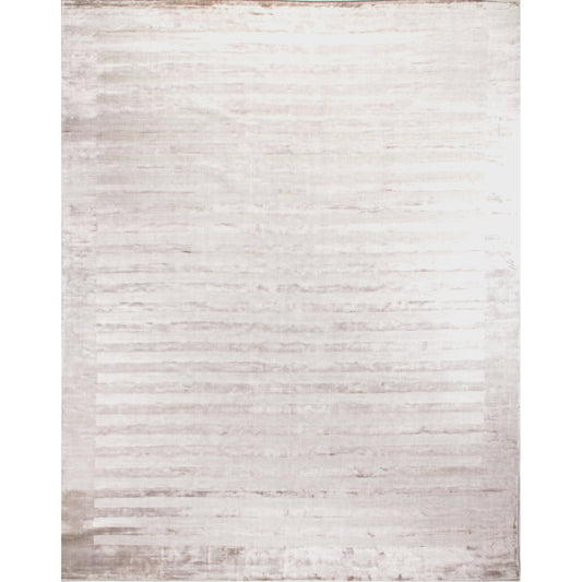 Wide Stripe Rug - Silver by Exquisite Rugs in silver. Made from viscose, cotton in a unique style.