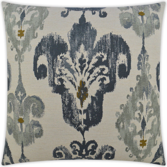 Bahiti by DV Kap Home in blue. Made from 82% polyester, 14% rayon, 4% linen in a transitional style.