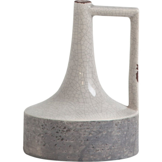 024 None | Unknown | Burton Gray Jug Vase by Mercana in gray. Made from unique in a modern style.