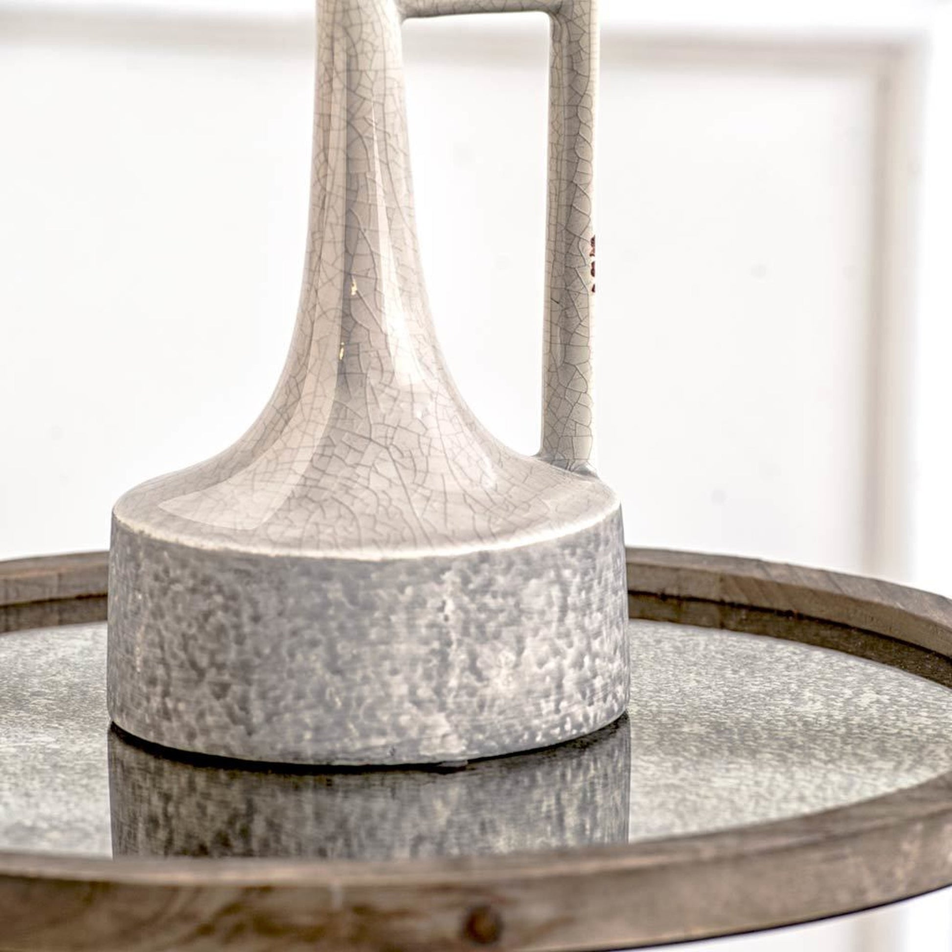 Burton Gray Jug Vase by Mercana in gray. Made from unique in a modern style.