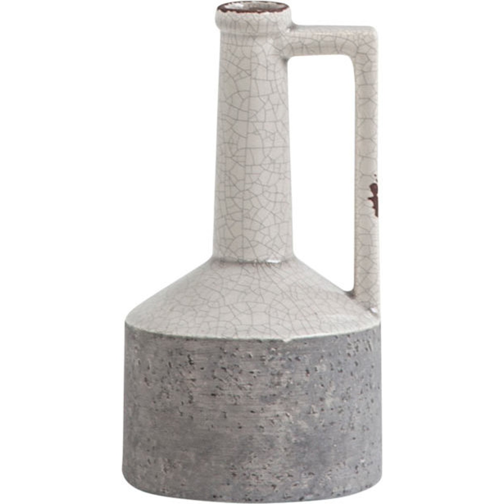 Burton Gray Jug Vase by Mercana in gray. Made from unique in a modern style.