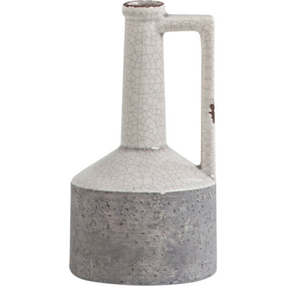 Burton Gray Jug Vase by Mercana in gray. Made from unique in a modern style.