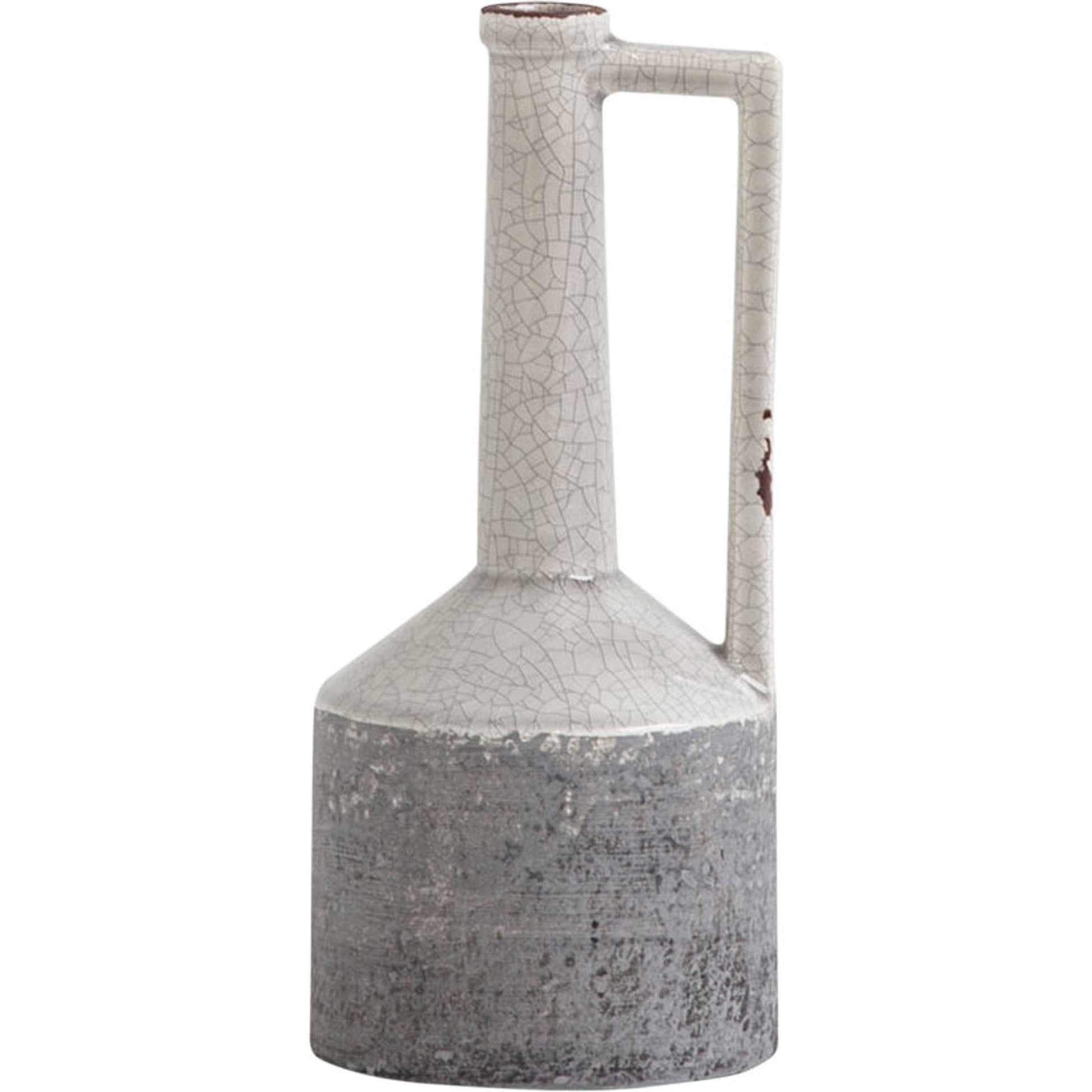 Burton Gray Jug Vase by Mercana in gray. Made from unique in a modern style.