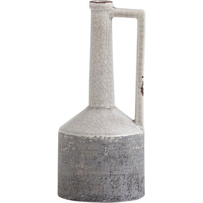 Burton Gray Jug Vase by Mercana in gray. Made from unique in a modern style.