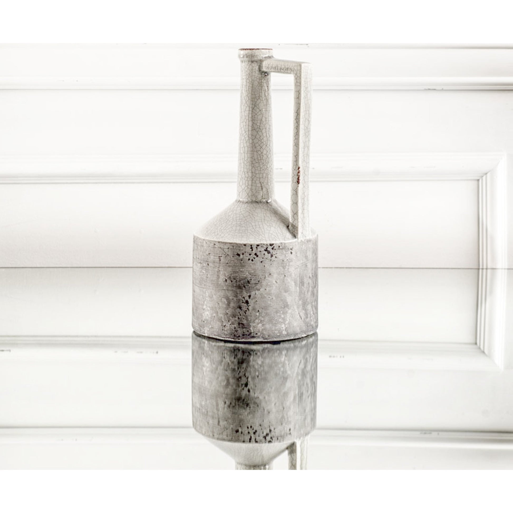 Burton Gray Jug Vase by Mercana in gray. Made from unique in a modern style.