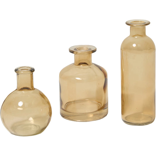 Carlotta Budvase Set 3 (Set of 3) by Accent Decor. Made from glass in a unique style.
