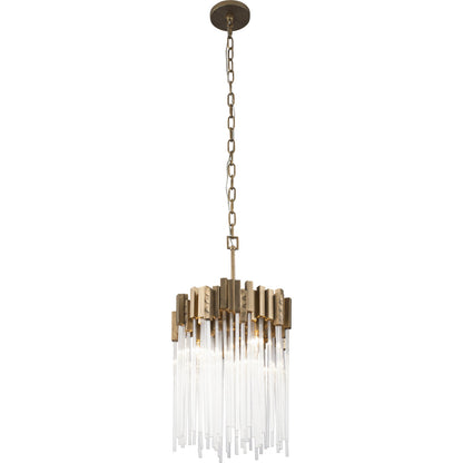 Matrix Pendant by Varaluz. Made from clear fluted glass in a transitional style.