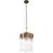 Matrix Pendant by Varaluz. Made from clear fluted glass in a transitional style.
