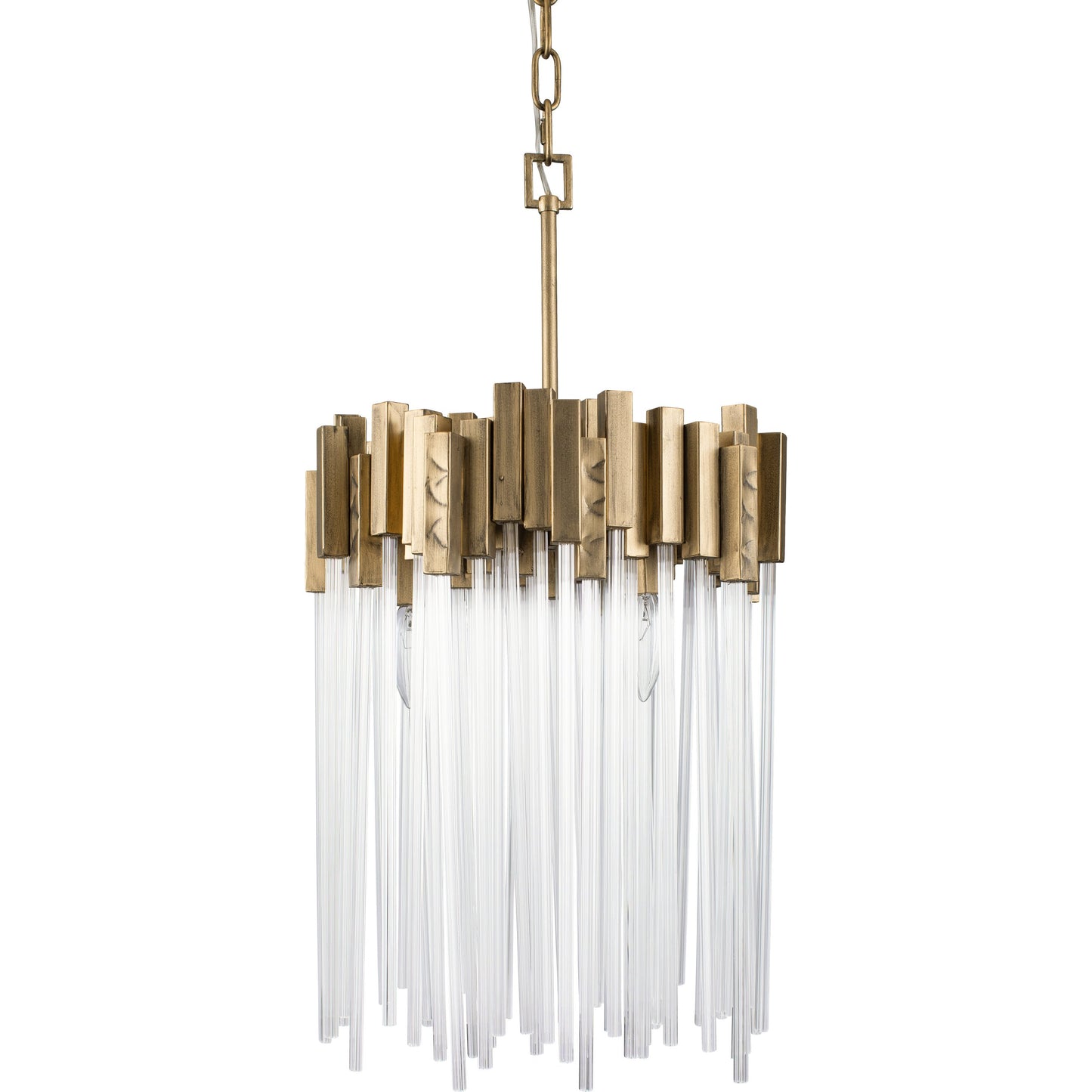 016 SR-817988 | Closeup | Matrix Pendant by Varaluz. Made from clear fluted glass in a transitional style.