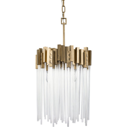 Matrix Pendant by Varaluz. Made from clear fluted glass in a transitional style.