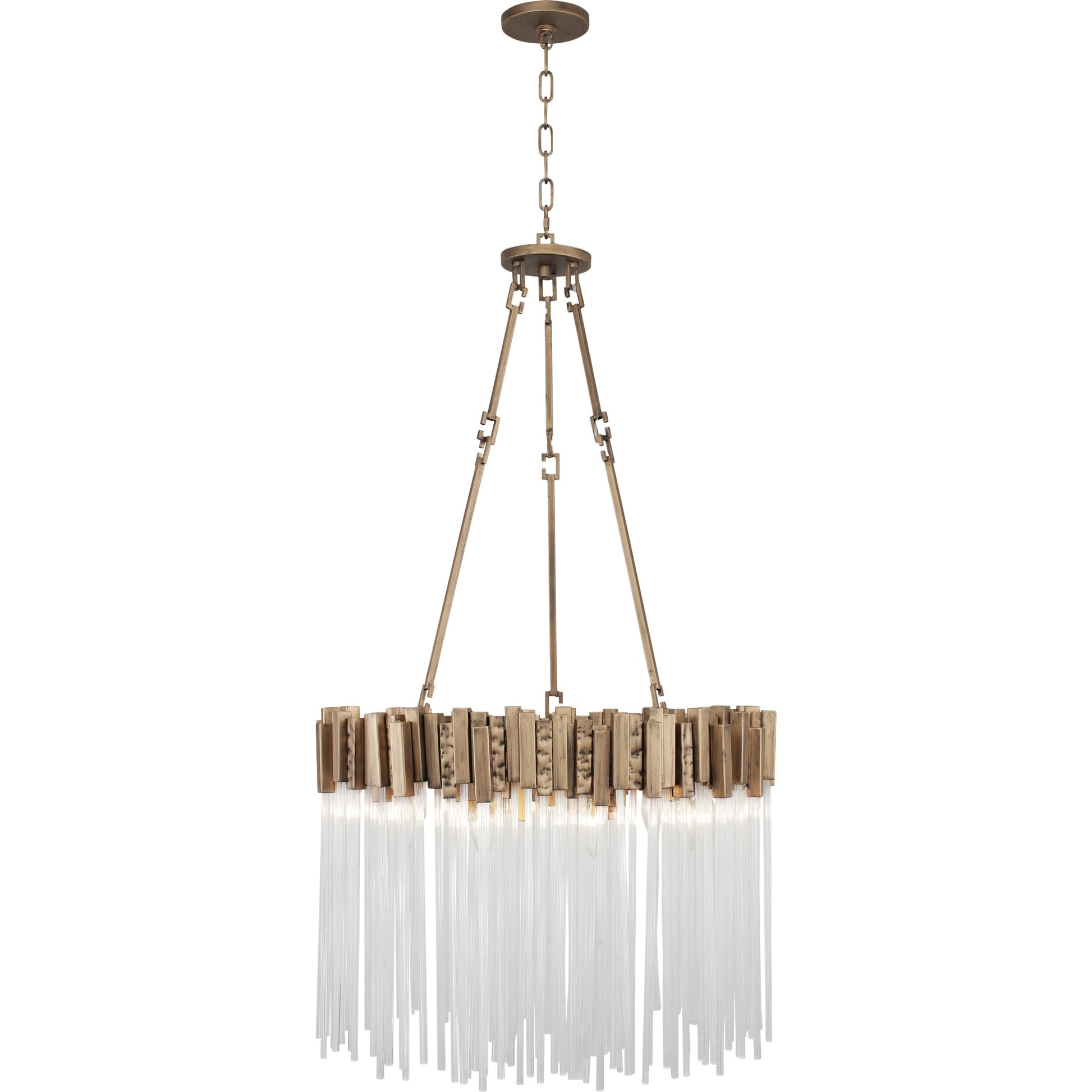Matrix Pendant by Varaluz. Made from clear fluted glass in a transitional style.