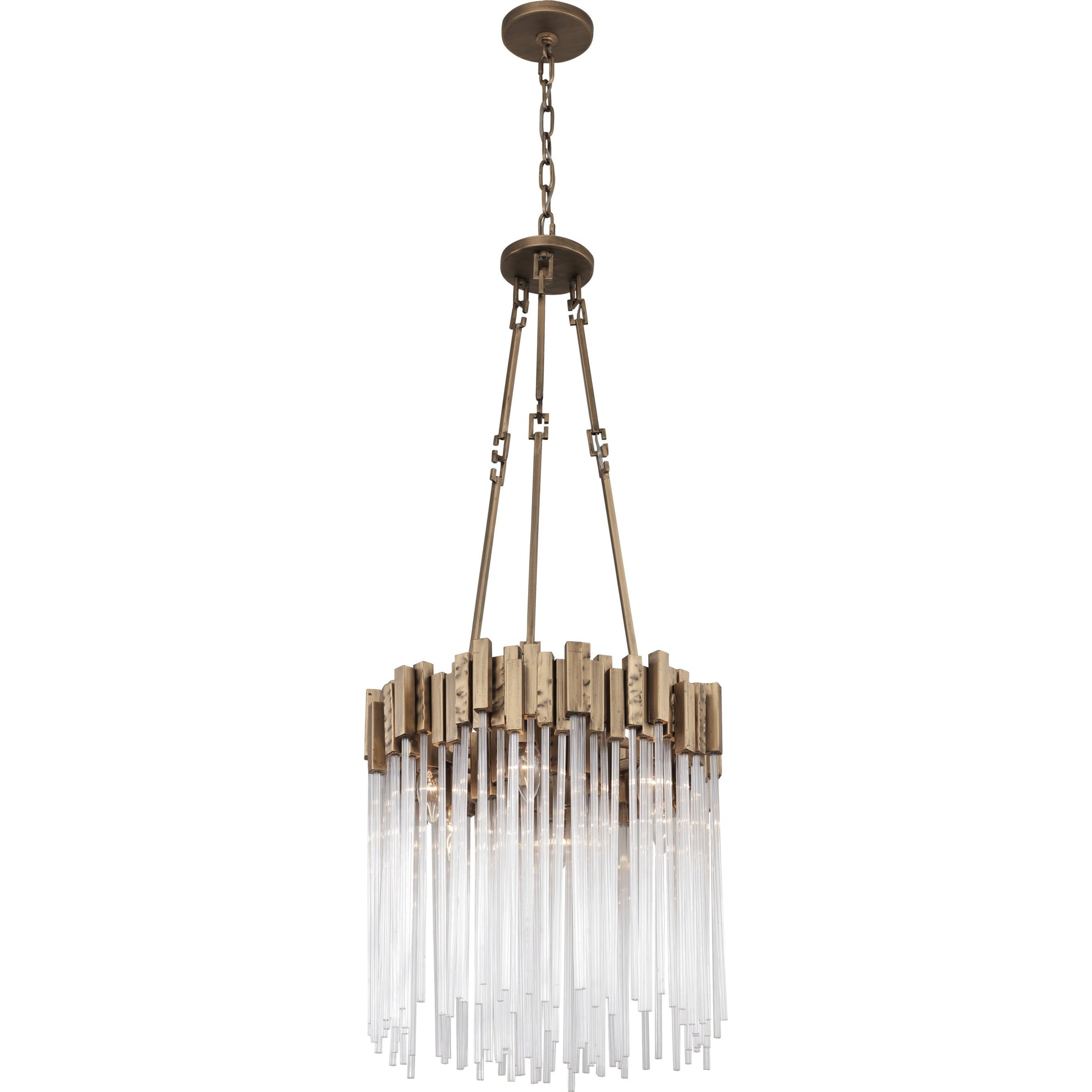 Matrix Pendant by Varaluz. Made from clear fluted glass in a transitional style.