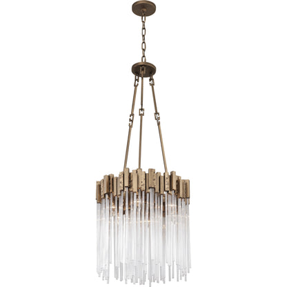 Matrix Pendant by Varaluz. Made from clear fluted glass in a transitional style.