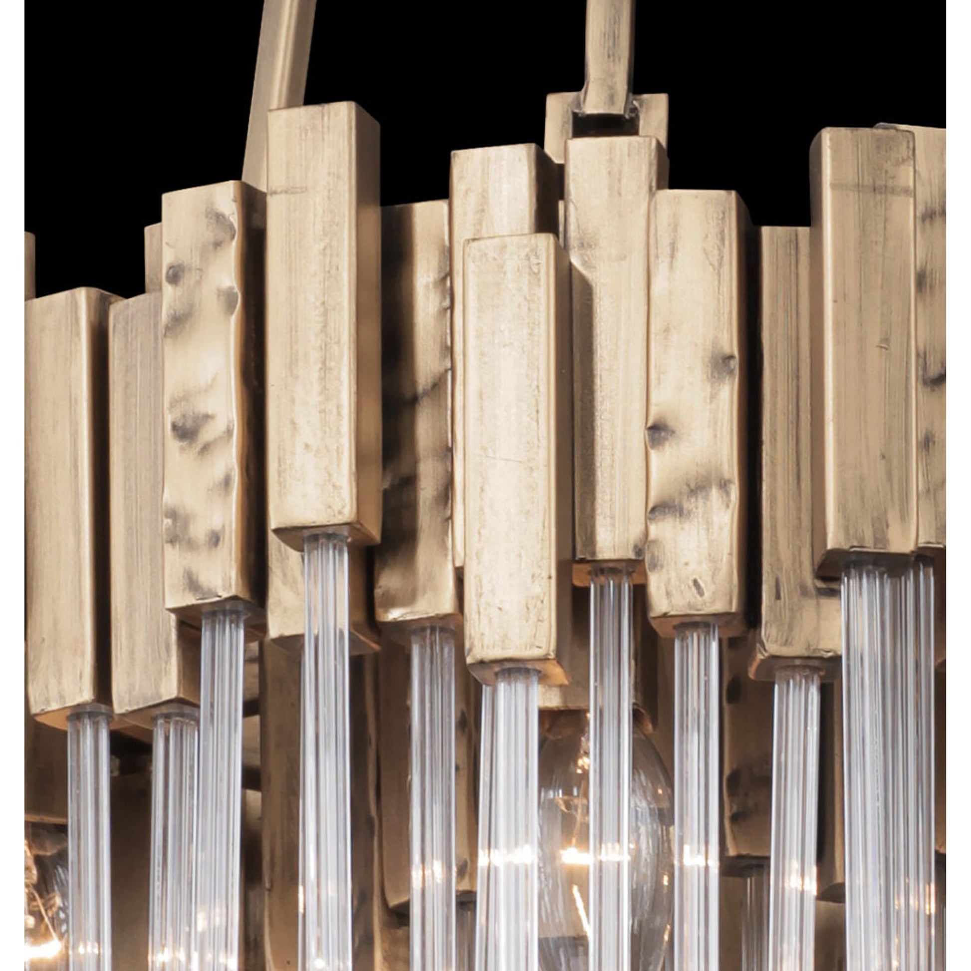 Matrix Pendant by Varaluz. Made from clear fluted glass in a transitional style.