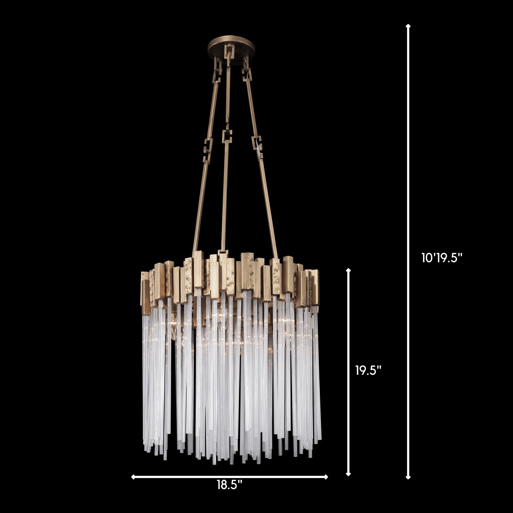 Matrix Pendant by Varaluz. Made from clear fluted glass in a transitional style.