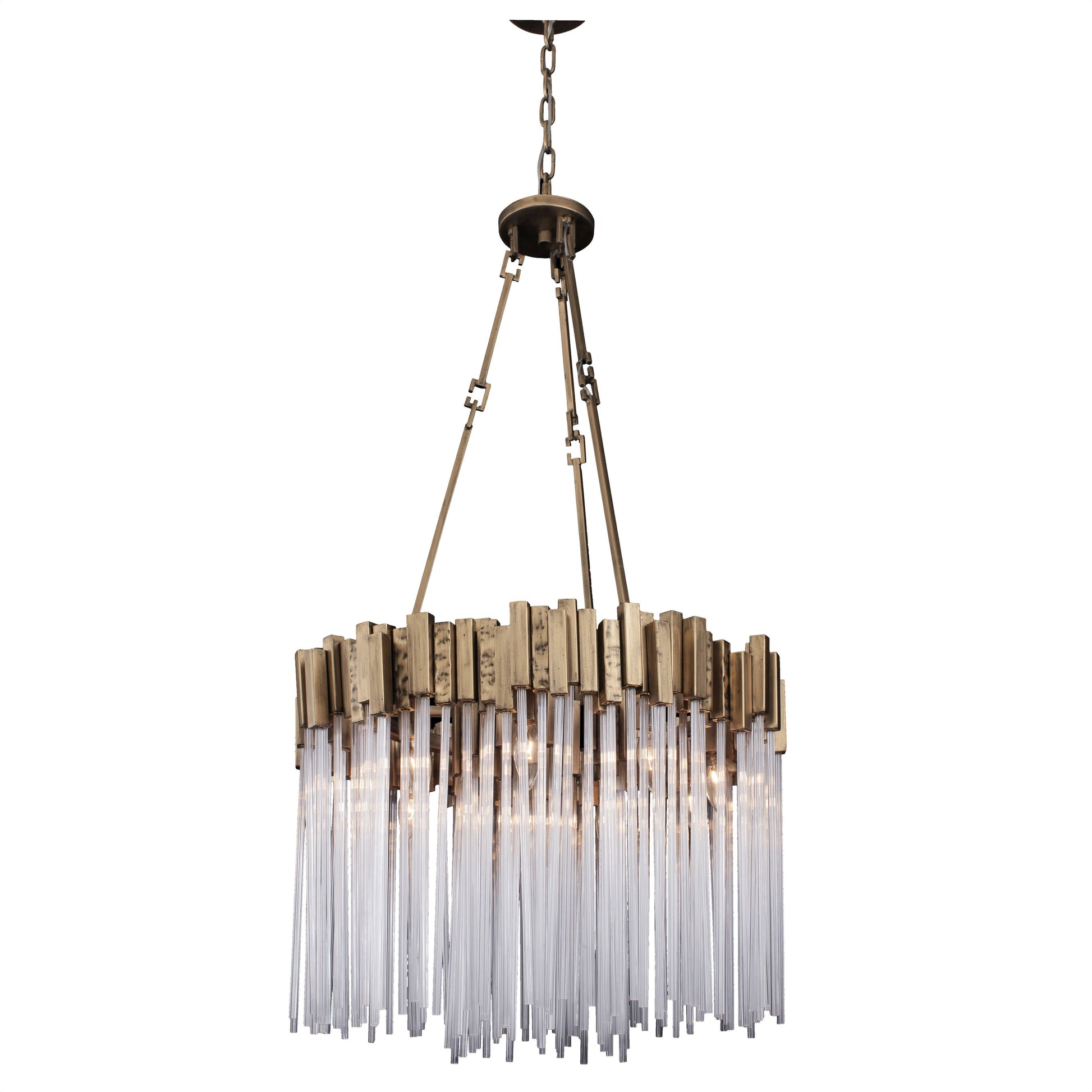 Matrix Pendant by Varaluz. Made from clear fluted glass in a transitional style.