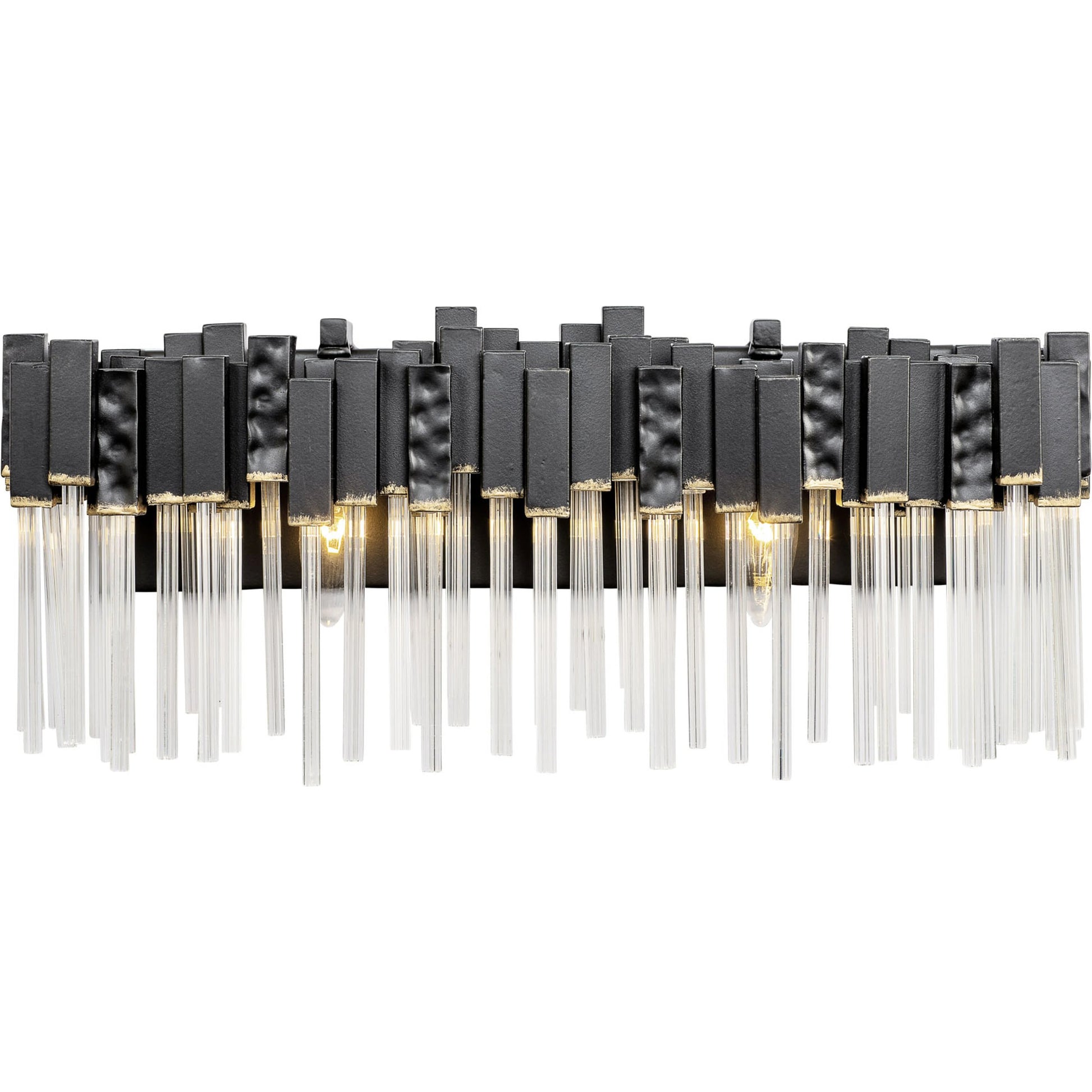 Matrix Bath Light by Varaluz in matte black/french gold. Made from unique in a modern style.