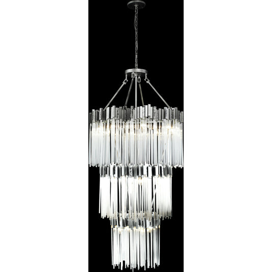 Matrix 3 Tier Chandelier by Varaluz. Made from unique in a modern style.