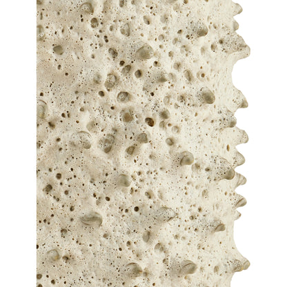 Relic Accent Table by Currey and Company in sand. Made from ceramic in a modern style.