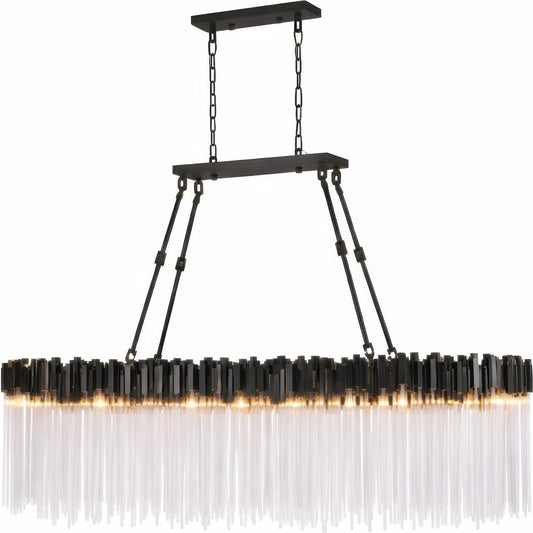 Matrix 10 Light Linear by Varaluz. Made from steel, glass in a unique style.