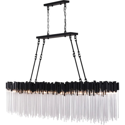 Matrix 12 Light Linear by Varaluz. Made from steel, glass in a unique style.