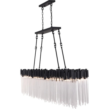 Matrix 12 Light Linear by Varaluz. Made from steel, glass in a unique style.