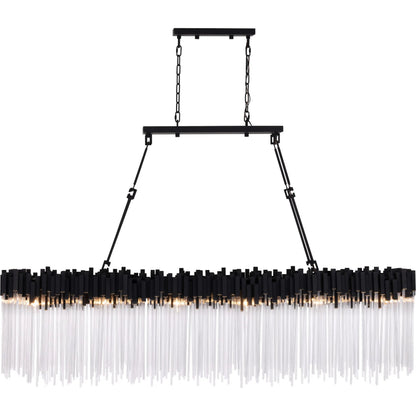 Matrix 12 Light Linear by Varaluz. Made from steel, glass in a unique style.