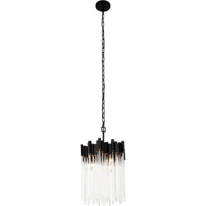 Matrix Pendant by Varaluz. Made from clear fluted glass in a transitional style.