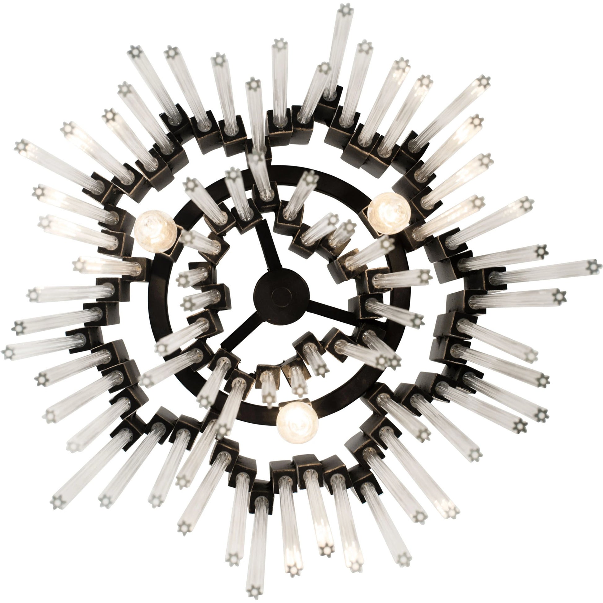 Matrix Pendant by Varaluz. Made from clear fluted glass in a transitional style.