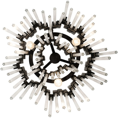Matrix Pendant by Varaluz. Made from clear fluted glass in a transitional style.