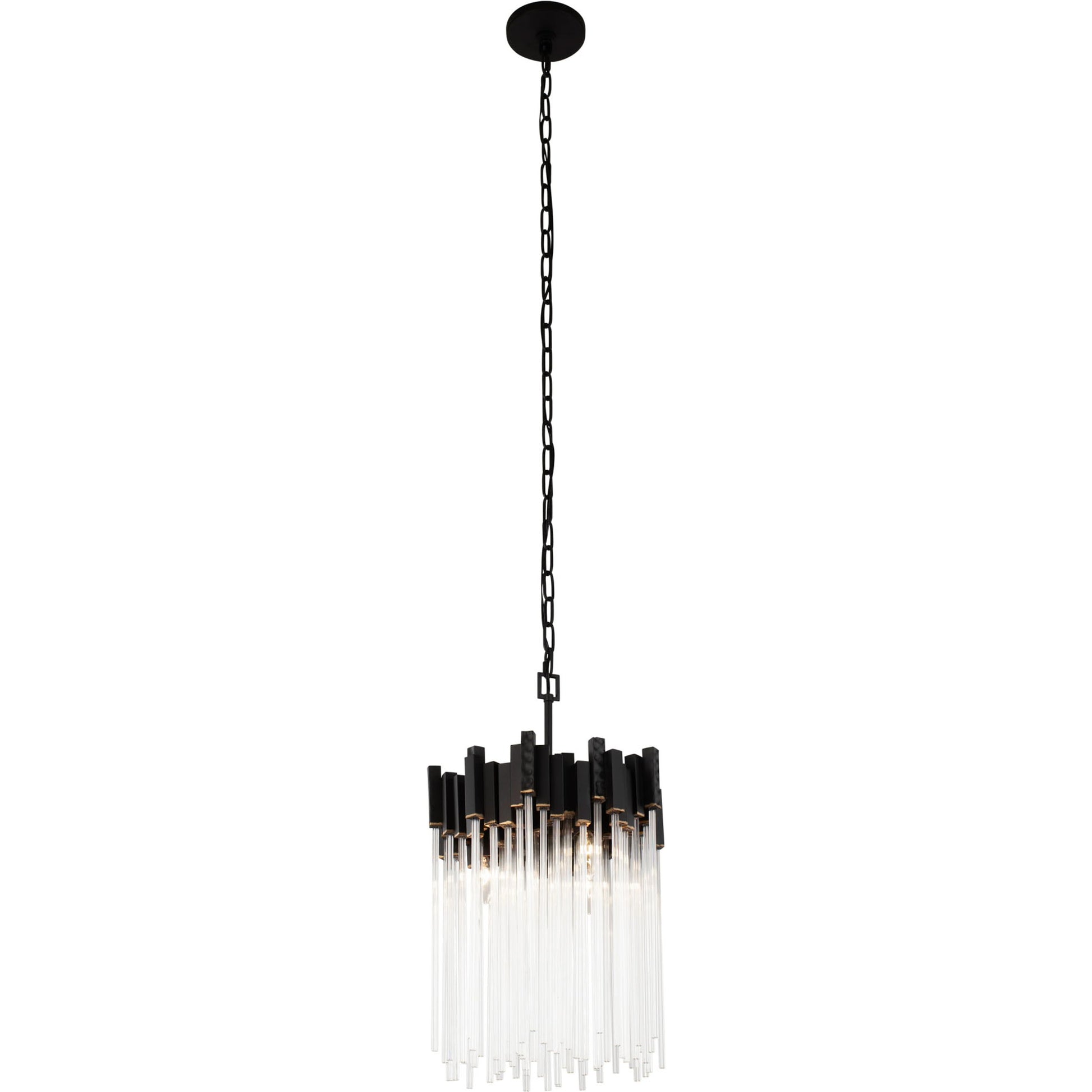Matrix Pendant by Varaluz. Made from clear fluted glass in a transitional style.