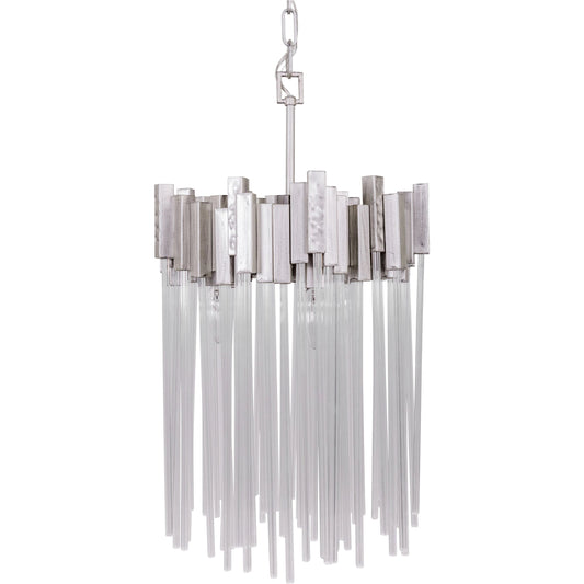 Matrix Pendant by Varaluz. Made from clear fluted glass in a transitional style.