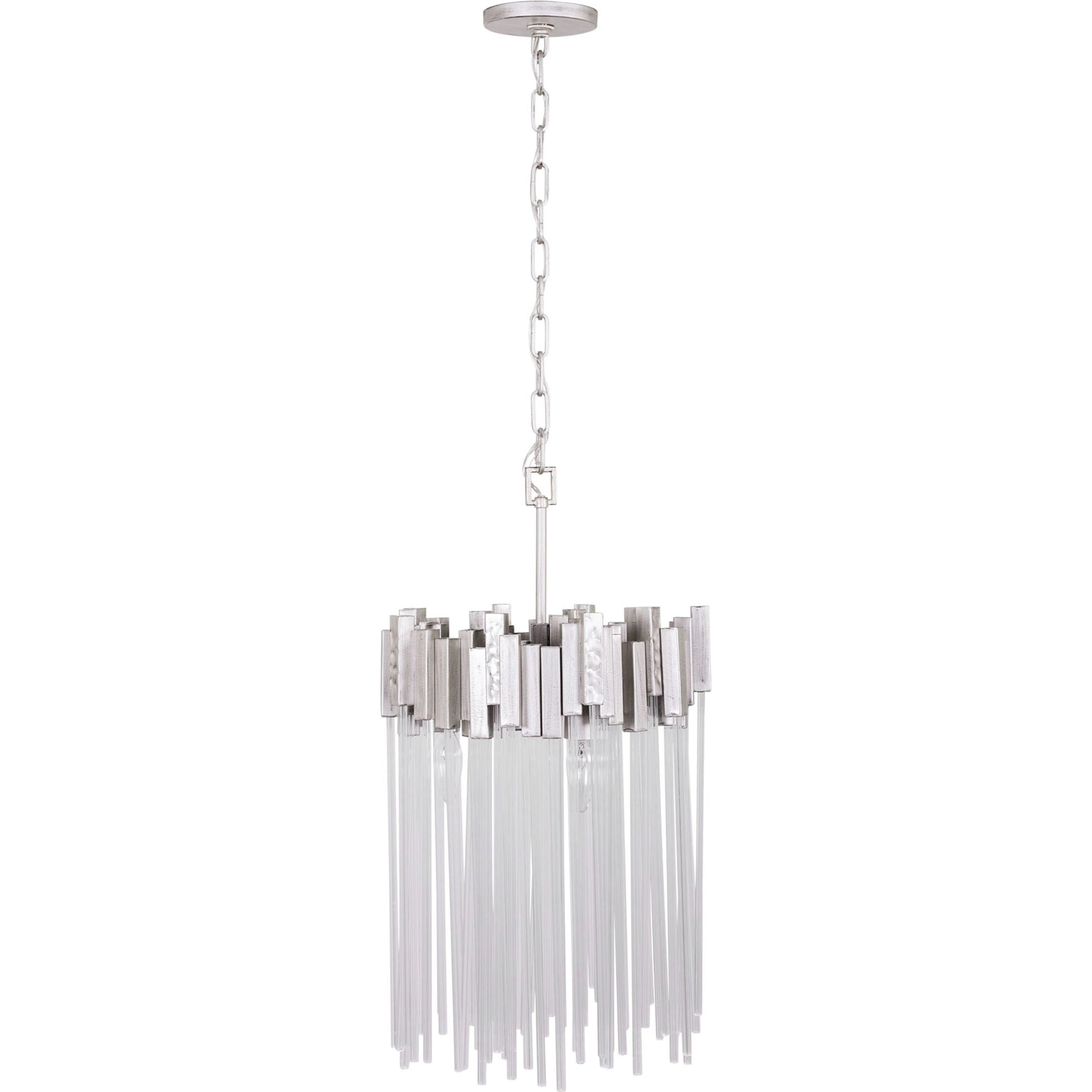 Matrix Pendant by Varaluz. Made from clear fluted glass in a transitional style.