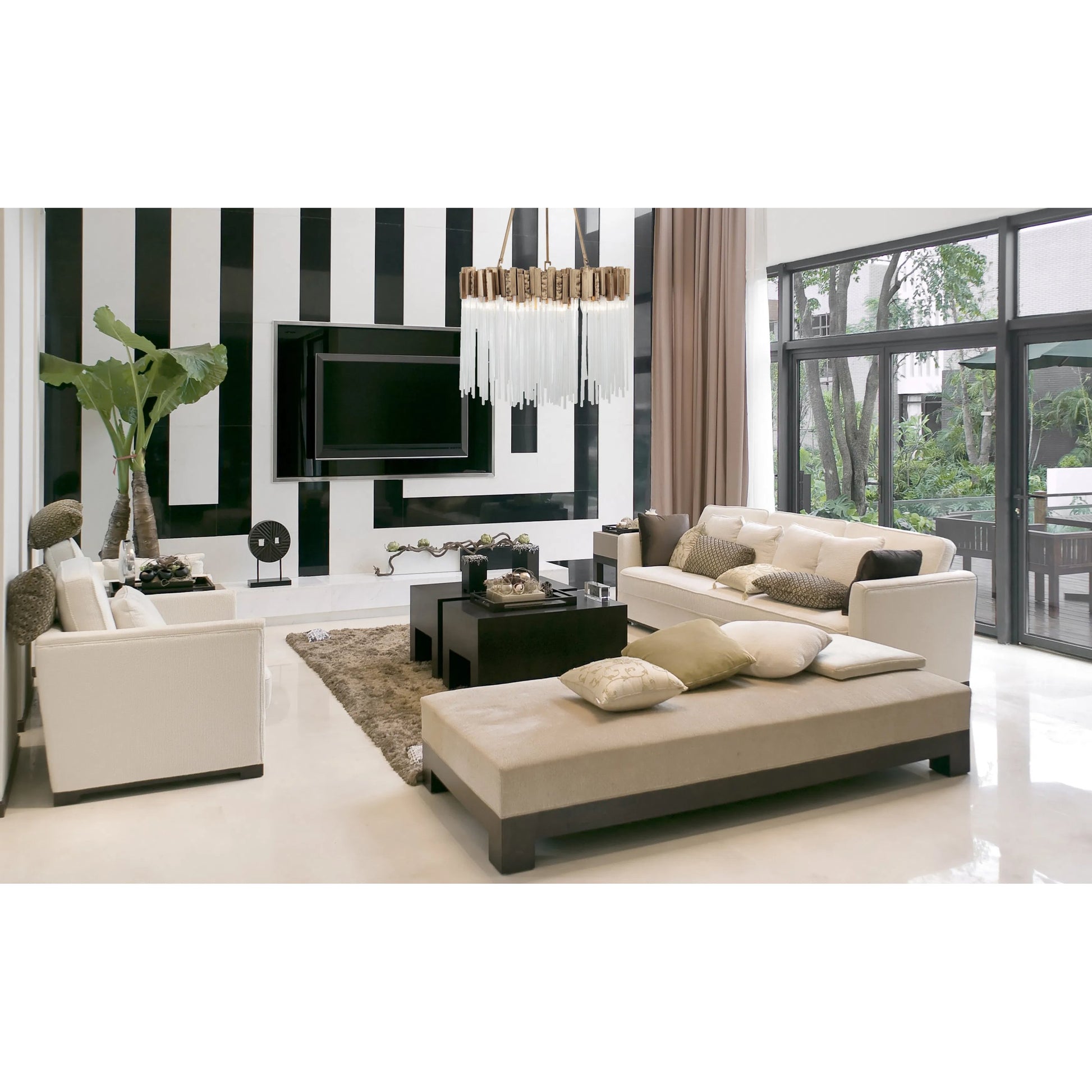 Matrix Pendant by Varaluz. Made from clear fluted glass in a transitional style.