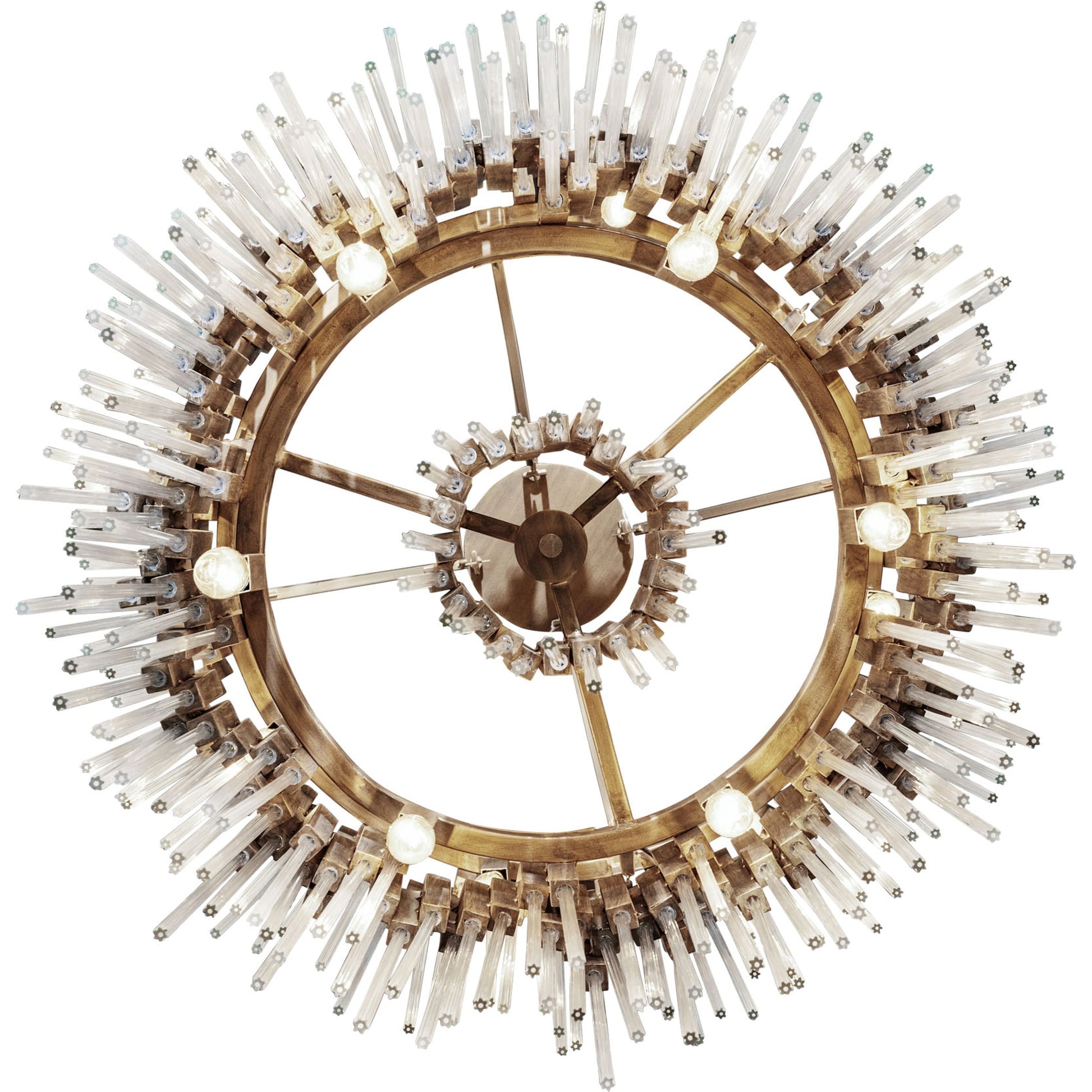Matrix Pendant by Varaluz. Made from clear fluted glass in a transitional style.
