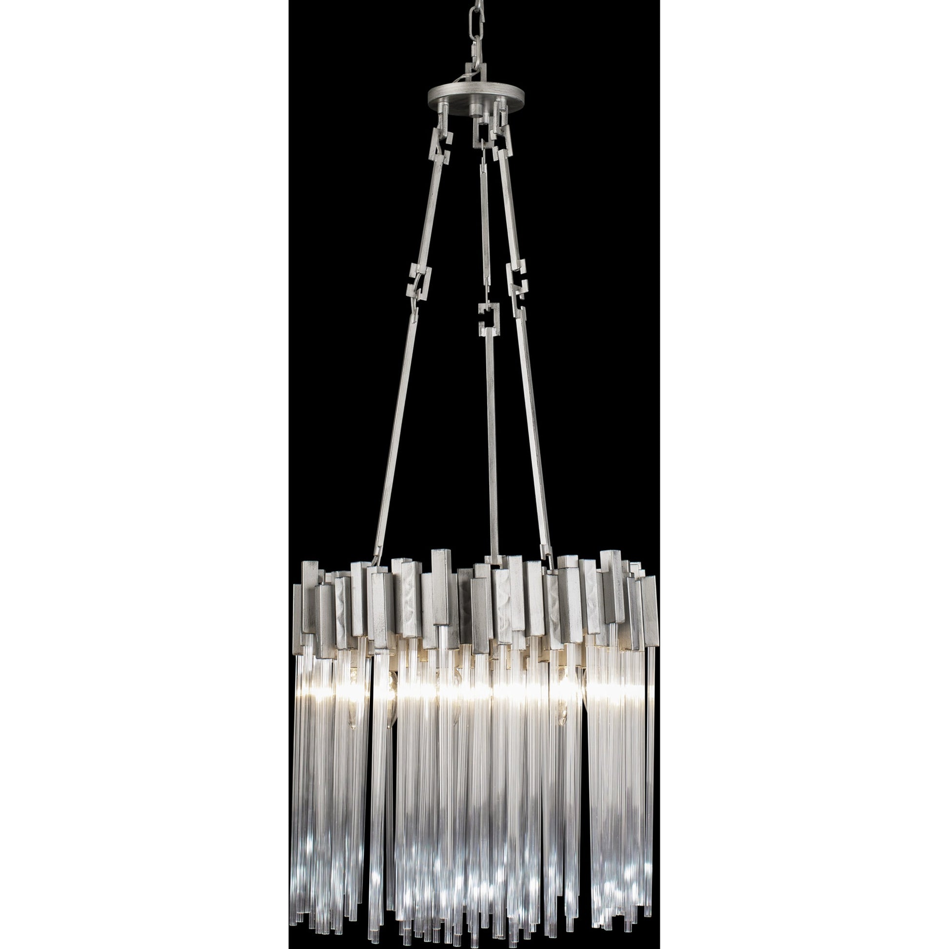 Matrix Pendant by Varaluz. Made from clear fluted glass in a transitional style.