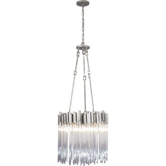 Matrix Pendant by Varaluz. Made from clear fluted glass in a transitional style.