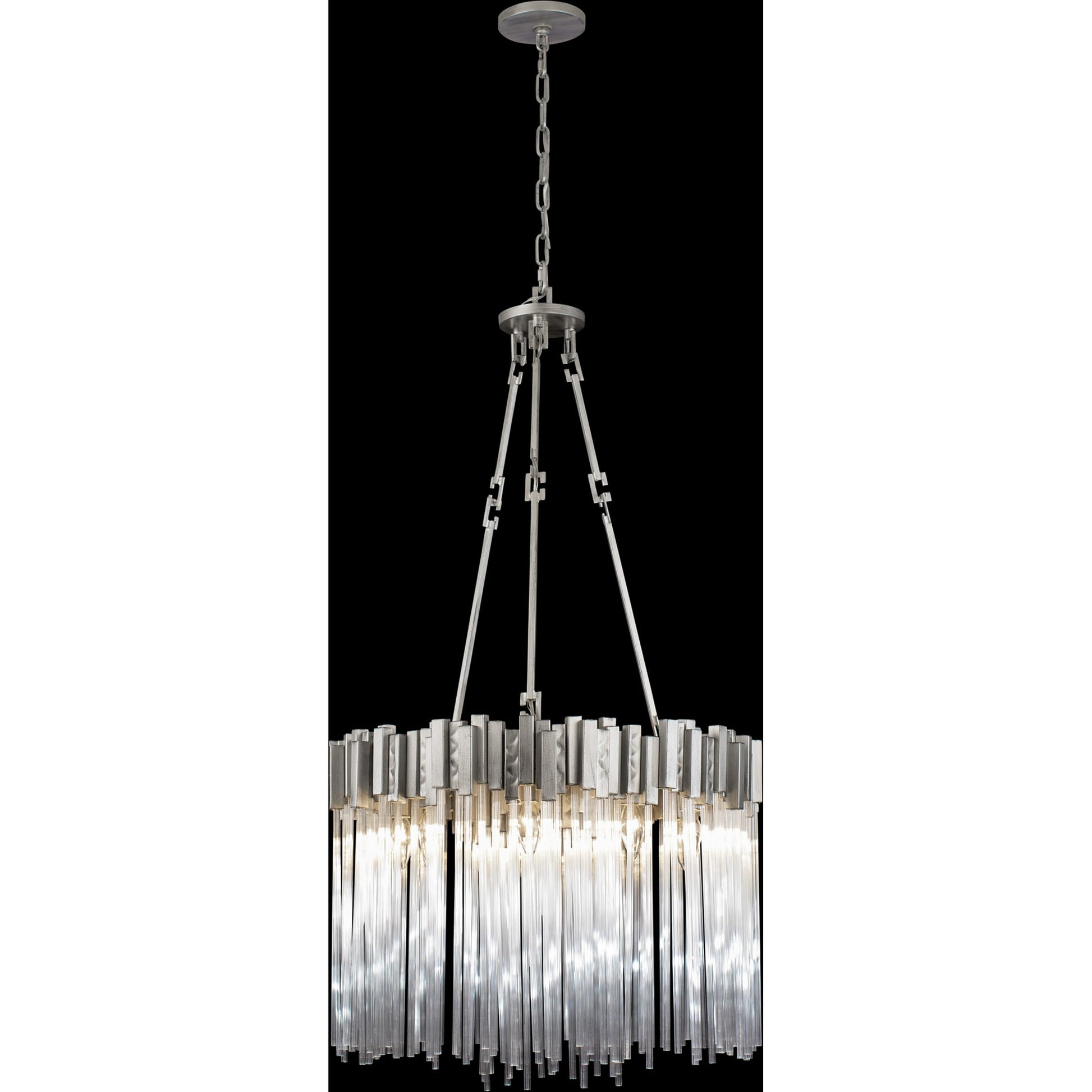 Matrix Pendant by Varaluz. Made from clear fluted glass in a transitional style.