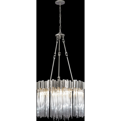 Matrix Pendant by Varaluz. Made from clear fluted glass in a transitional style.