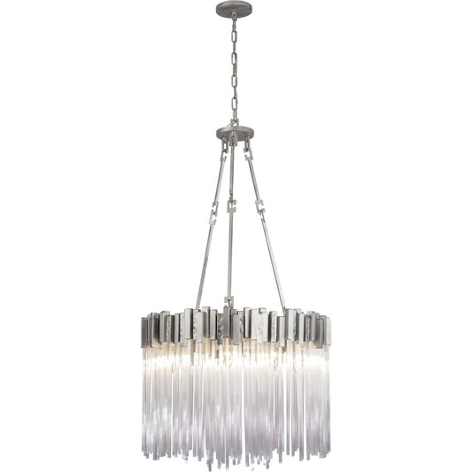 Matrix Pendant by Varaluz. Made from clear fluted glass in a transitional style.