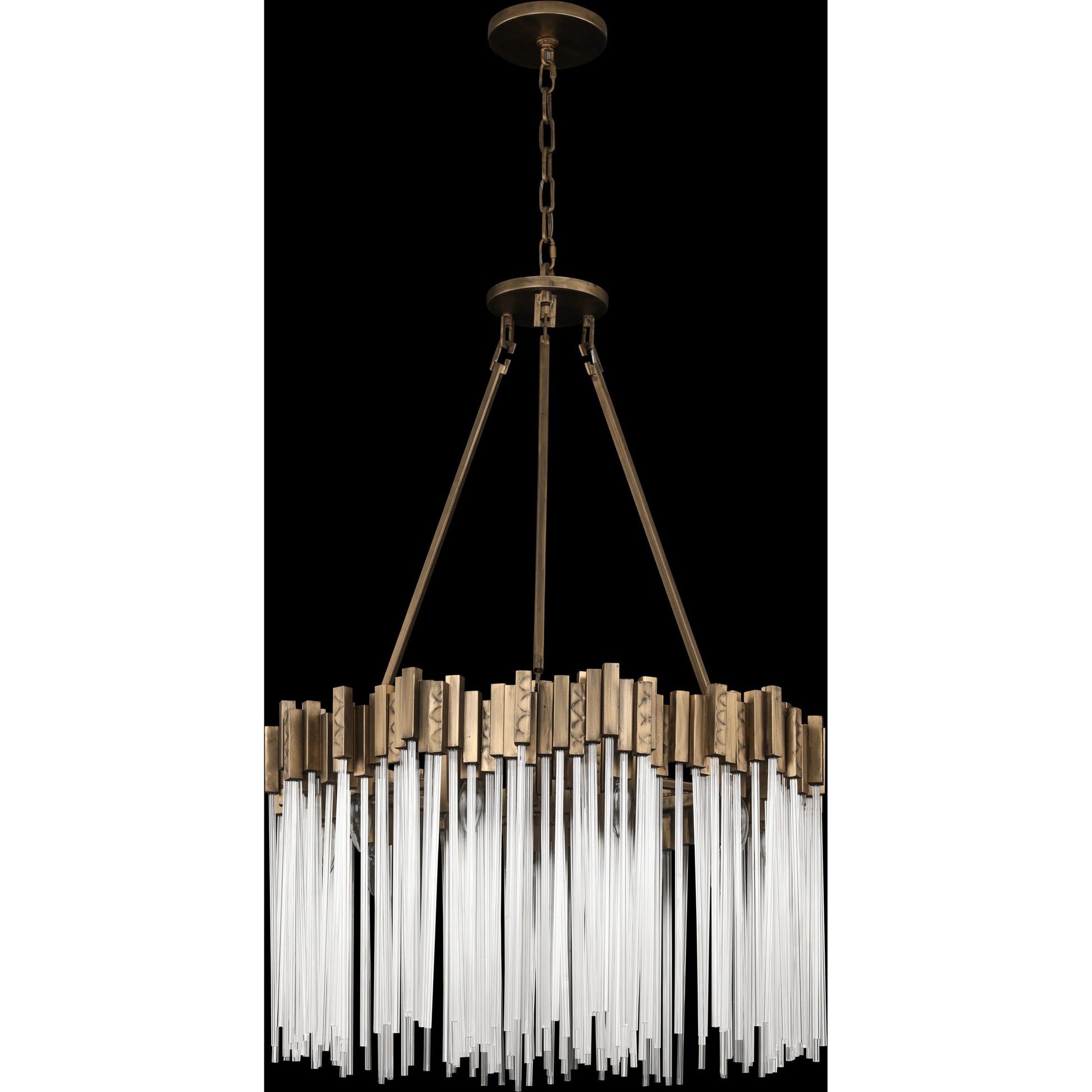 Matrix Pendant by Varaluz. Made from clear fluted glass in a transitional style.