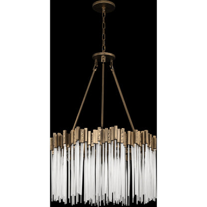 Matrix Pendant by Varaluz. Made from clear fluted glass in a transitional style.
