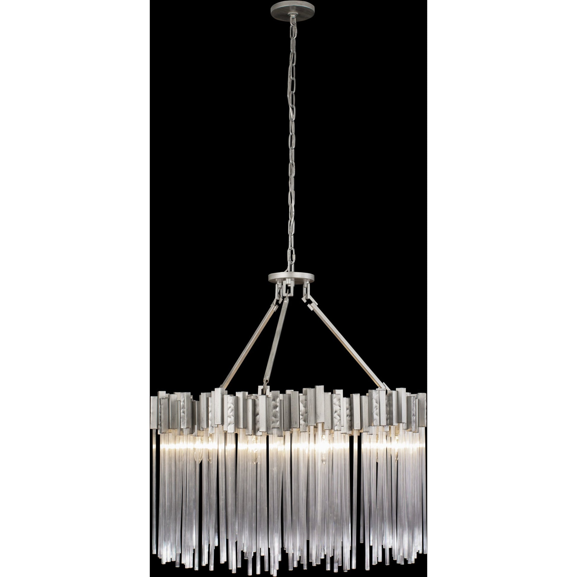 Matrix Pendant by Varaluz. Made from clear fluted glass in a transitional style.