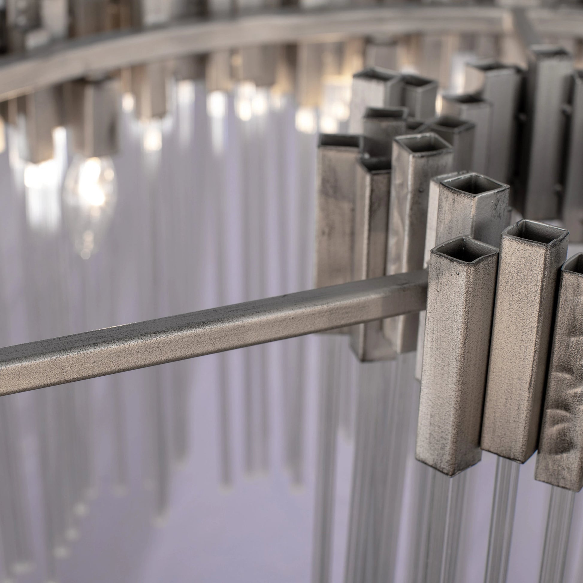 Matrix Pendant by Varaluz. Made from clear fluted glass in a transitional style.