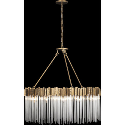Matrix Pendant by Varaluz. Made from clear fluted glass in a transitional style.