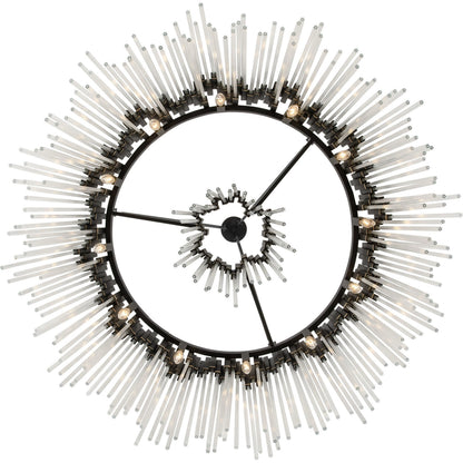 Matrix Pendant by Varaluz. Made from clear fluted glass in a transitional style.