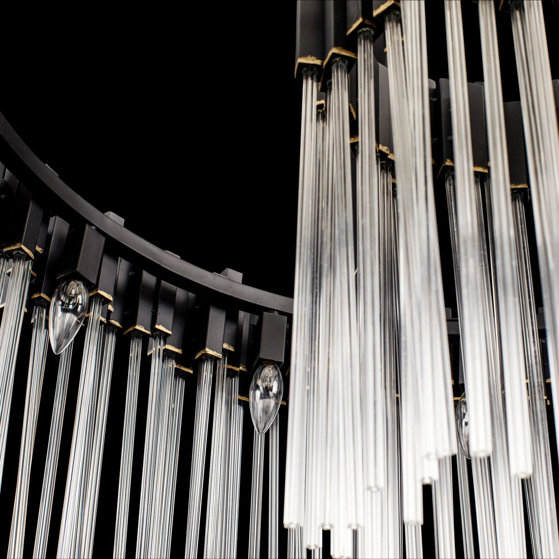Matrix Pendant by Varaluz. Made from clear fluted glass in a transitional style.