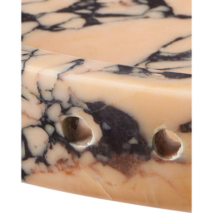 Freya Tray by Currey and Company in natural. Made from purple breccia in a modern style.
