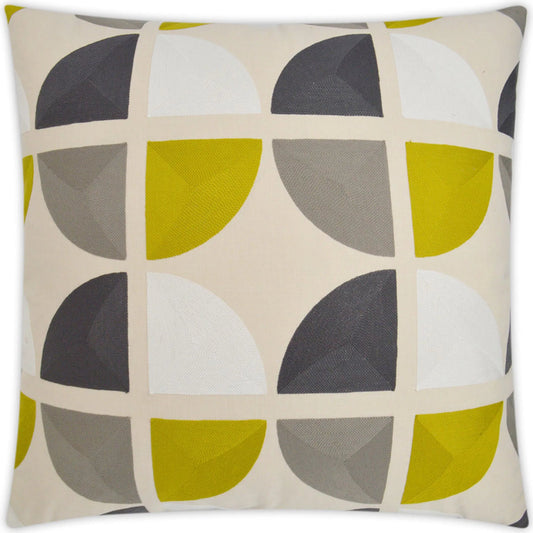 Sunclipse Pillow by DV Kap Home in grey, yellow. Made from 52% polyester, 48% cotton in a unique style.
