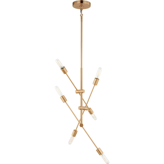 Axis Six Light Medium Chandelier by Visual Comfort & Co.. Made from steel in a unique style.